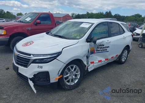 2022 Chevrolet Equinox Fwd Ls из США, поврежденный, VIN 3GNAXHEV8NS220156